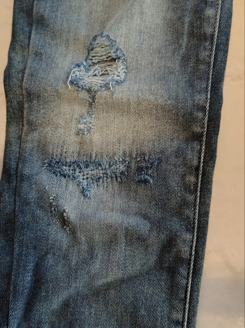 NWT Old Navy Ballerina Built In Tough Distressed Denim Jeggings Size 10 Girls